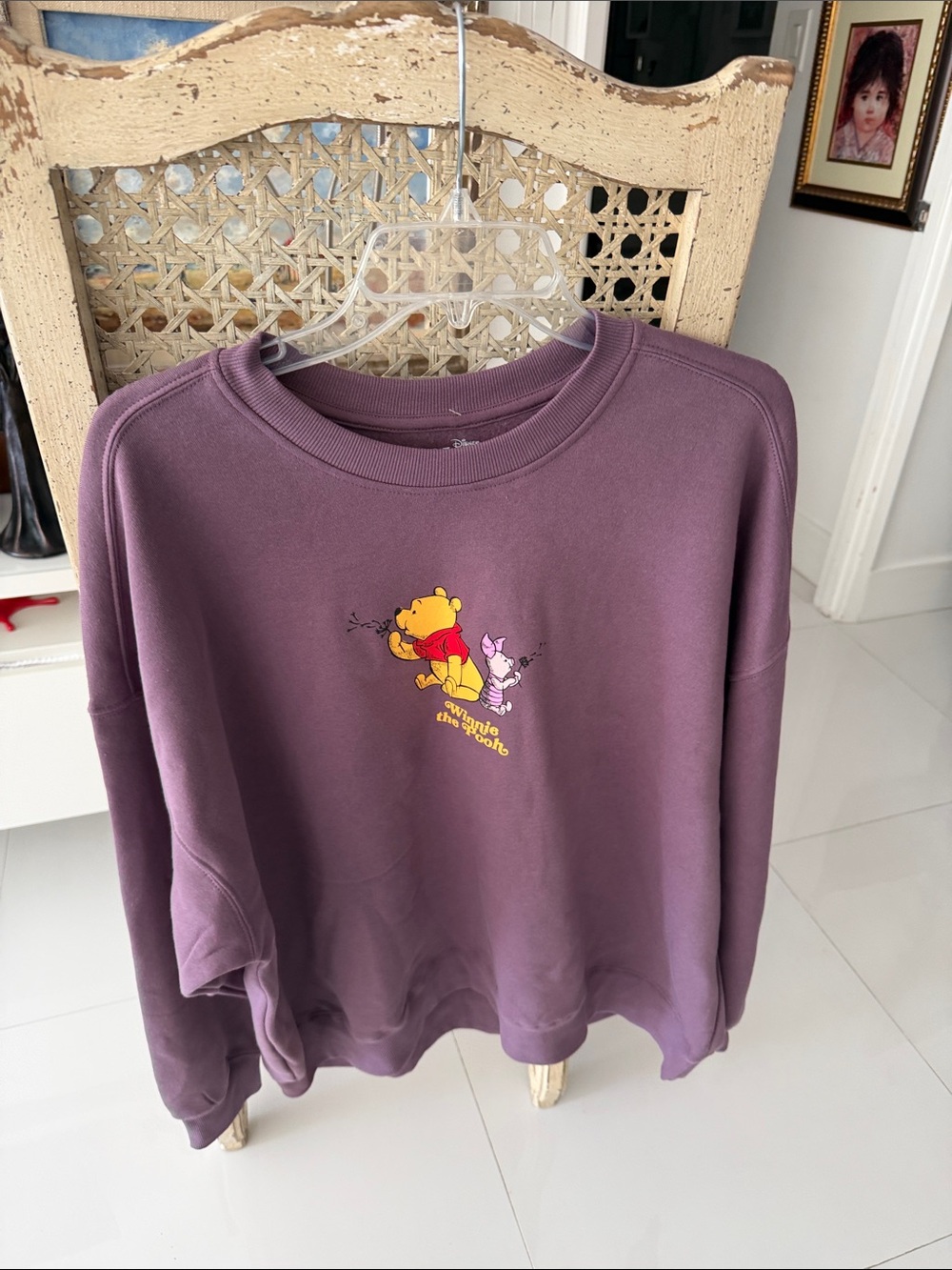 Disney Winnie the Pooh & Friends Purple/Blue/Gold Sweatshirt
